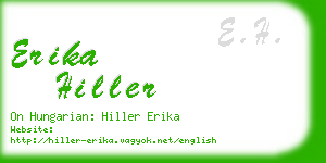 erika hiller business card